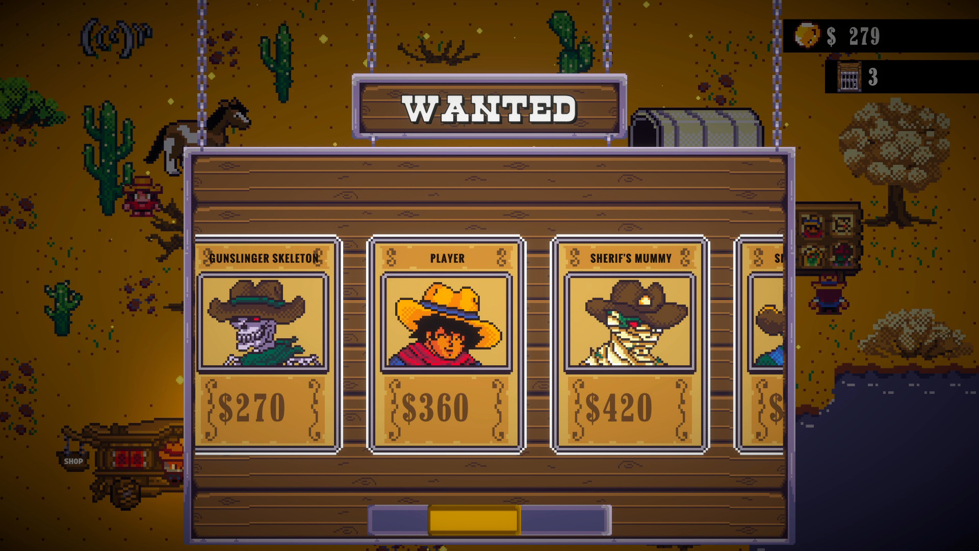 Wanted posters from the Red Pistol game